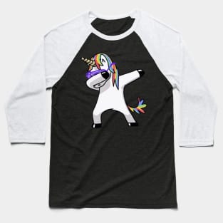 Dabbing Unicorn Casual Baseball T-Shirt
